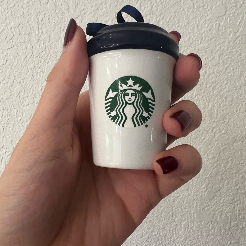 NWT Disney x Starbucks Magic Kingdom Ceramic Coffee Cup Ornament - Picture 2 of 4